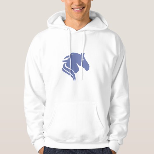 Blauw Paard Zodiac Sweatshirt – Identiteit Cadeau (Voorkant)