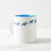 Blauw Paarden Mok (Voorkant links)