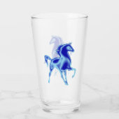Blauw Paardenglas Glas (Achterkant)