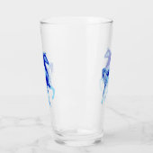 Blauw Paardenglas Glas (Links)