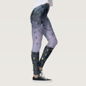 Blauw-paars, abstractie leggings (Rechts)
