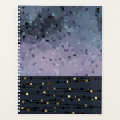 Blauw-paars, abstractie planner (Voorkant)