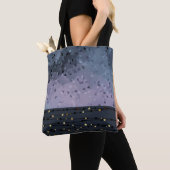 Blauw-paars, abstractie tote bag (Dichtbij)