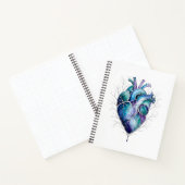 Blauw & Paars Anatomisch Hart Notitieboek (Binnen)