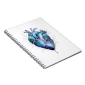 Blauw & Paars Anatomisch Hart Notitieboek (Rechterzijde)