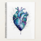 Blauw & Paars Anatomisch Hart Planner (Voorkant)