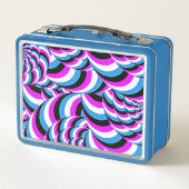 Blauw Paars buisvormig ontwerp (Achterkant)