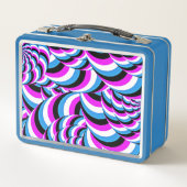 Blauw Paars buisvormig ontwerp (Voorkant)