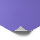 Blauw-paars (Crayola) (effen kleur)  Poster (Hoek)