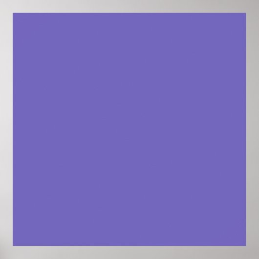 Blauw-paars (Crayola) (effen kleur)  Poster (Voorkant)