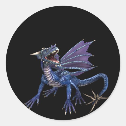 Blauw/Paars design 1: Fantastische Stickers (Voorkant)