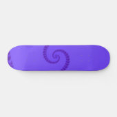 Blauw Paars dubbelspiraal skateboard (Horizontaal)
