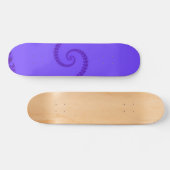 Blauw Paars dubbelspiraal skateboard (Horizontaal)