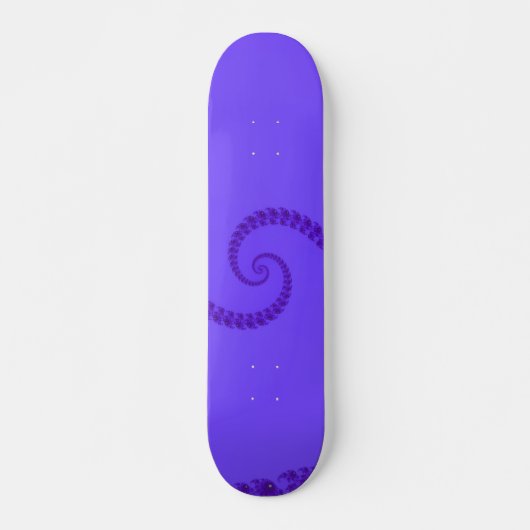 Blauw Paars dubbelspiraal skateboard (Voorkant)