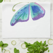 Blauw, Paars en magenta Butterfly Kitchen Towelen Theedoek (Gevouwen)