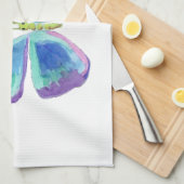 Blauw, Paars en magenta Butterfly Kitchen Towelen Theedoek (Quarter Fold)