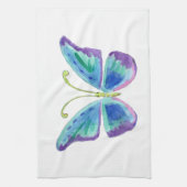 Blauw, Paars en magenta Butterfly Kitchen Towelen Theedoek (Verticaal)