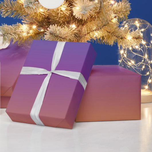 Blauw, Paars en Oranje gradiëntverlooppapier Cadeaupapier (Feestdagen)