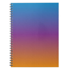 Blauw, Paars en Oranje Verlopend Fotoboek Notitieboek