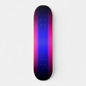 Blauw Paars en roze verloop: aangepast skateboard (Voorkant)