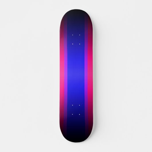 Blauw Paars en roze verloop: aangepast skateboard (Voorkant)