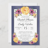 Blauw Paars geel Vrijgezellenfeest Kaart (Voorkant)