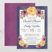 Blauw Paars geel Vrijgezellenfeest Kaart (Voorkant / Achterkant)