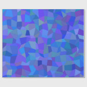 Blauw Paars geometrisch Gift All Occasion Cadeaupapier (Vlak)