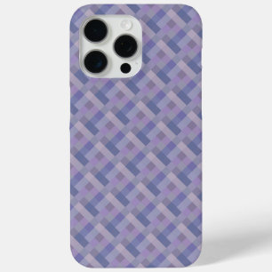 Blauw Paars Geweven Geometrisch Patroon iPhone 15 Pro Max Hoesje
