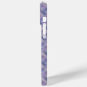 Blauw Paars Geweven Geometrisch Patroon Case-Mate iPhone Case (Achterkant / Links)