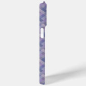 Blauw Paars Geweven Geometrisch Patroon Case-Mate iPhone Case (Achterkant / Rechts)