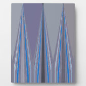Blauw, Paars, Grijs Chevron Kunstprint Fotoplaat (Voorkant)
