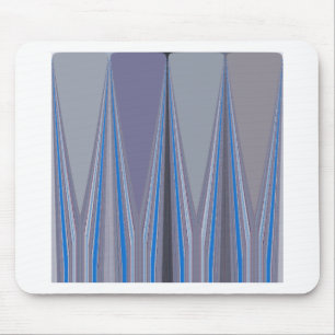 Blauw, Paars, Grijs Chevron Kunstprint Muismat