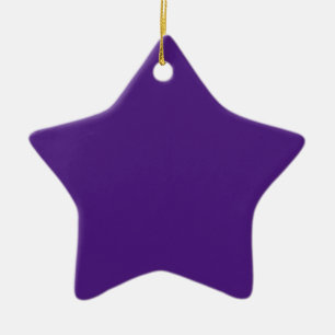 Blauw-paars (kleurwiel) (effen kleur) keramisch ornament