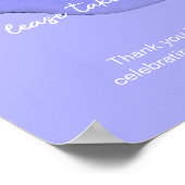 Blauw paars lavendel Favoren pak er een Poster (Hoek)