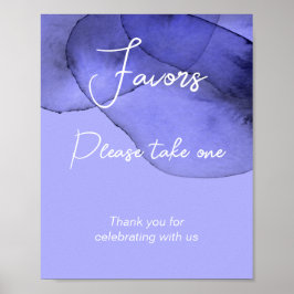 Blauw paars lavendel Favorieten neem er een Poster