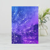 Blauw Paars Mandala Clouds Boho Bohemian Kaart (Staand voorkant)