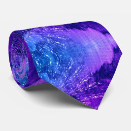 Blauw Paars Mandala Clouds Boho Bohemian Stropdas