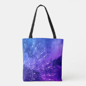 Blauw Paars Mandala Clouds Boho Bohemian Tote Bag (Achterkant)
