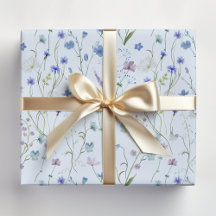 Blauw Paars Mooie Wilde Bloem Bloemenpatroon