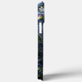 Blauw Paars Nautilus Spiral Fractal Patroon Case-Mate iPhone Case (Achterkant / Rechts)