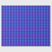 Blauw Paars Neon Cadeaupapier (Vlak)