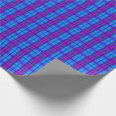 Blauw Paars Neon Cadeaupapier (Hoek)
