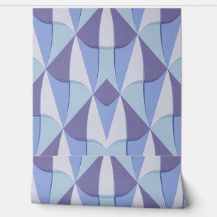 blauw paars ontwerp behang