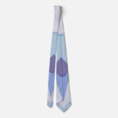 blauw paars ontwerp stropdas (Achterkant)