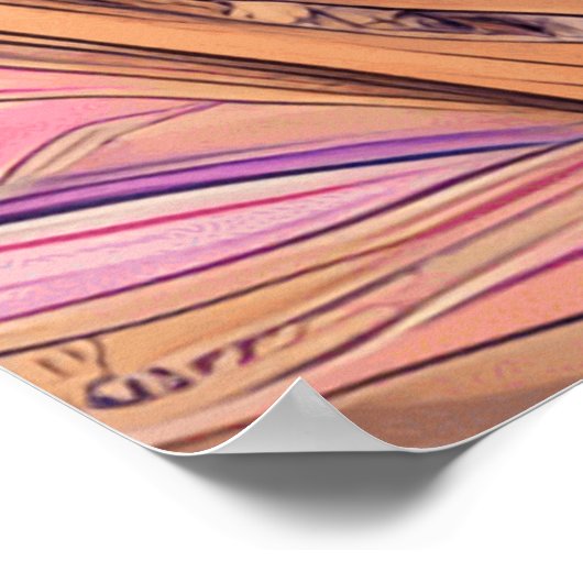 Blauw paars poster (Hoek)