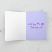 Blauw Paars Roos... ben je mijn Bridesmaid (Binnen)