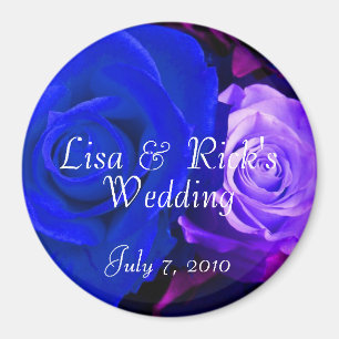 Blauw Paars Roos Magneet