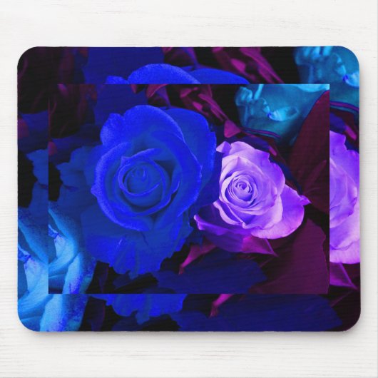 Blauw Paars Roos Muismat (Voorkant)