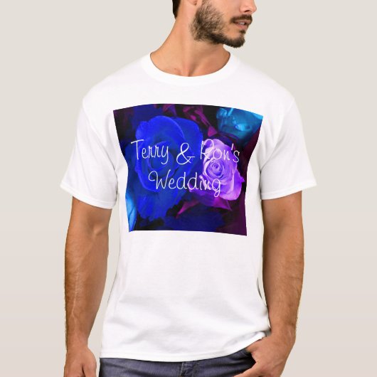 Blauw Paars Roos T-shirt (Voorkant)